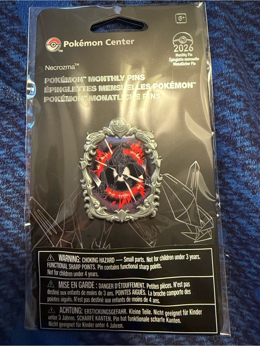 Pokemon Center Necrozma Monthly Pin 9/12